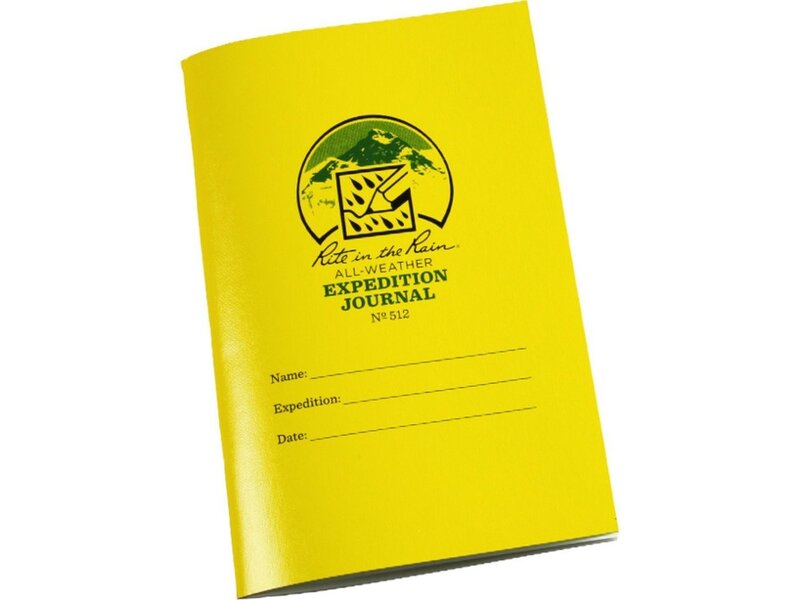 Rite in the Rain Weatherproof Stapled Notebook, 4.625" x 7", Yellow Cover, Expedition Journal (No. 512)