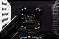 Staples Dual Monitor Arm, up to 30-inch Monitors, Black (51729) Dual Arm