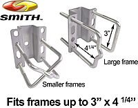 CE Smith - Adjustable Keel Roller Bracket Assembly - Boat Trailer Accessory 5' Black