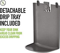 Alpine Automatic Hand Sanitizer Dispenser - Touchless Soap Dispenser with Drip Tray for Restaurant, Hospital, School, Hotel, Kitchen and Bathroom -1200mL Liquid, Gel White White Liquid w/ Drip Tray