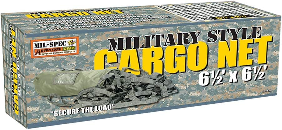 MSA02-9636004000 Military Style O.D. Cargo Net, Multi