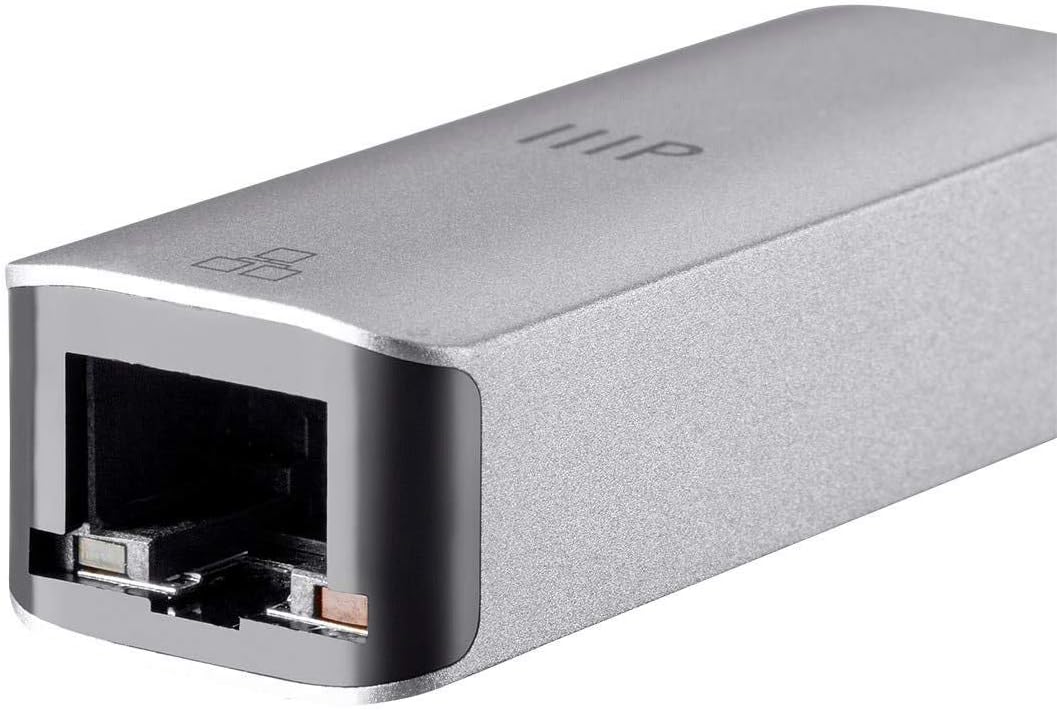 Monoprice USB-C Gigabit Adapter - Speeds up to 1000Mbps, Aluminum Body, Compact, Plug-n-Play