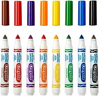 Crayola Broad Line Washable Markers - 200ct (8 Colors), Kids Bulk Classroom Art Markers for School
