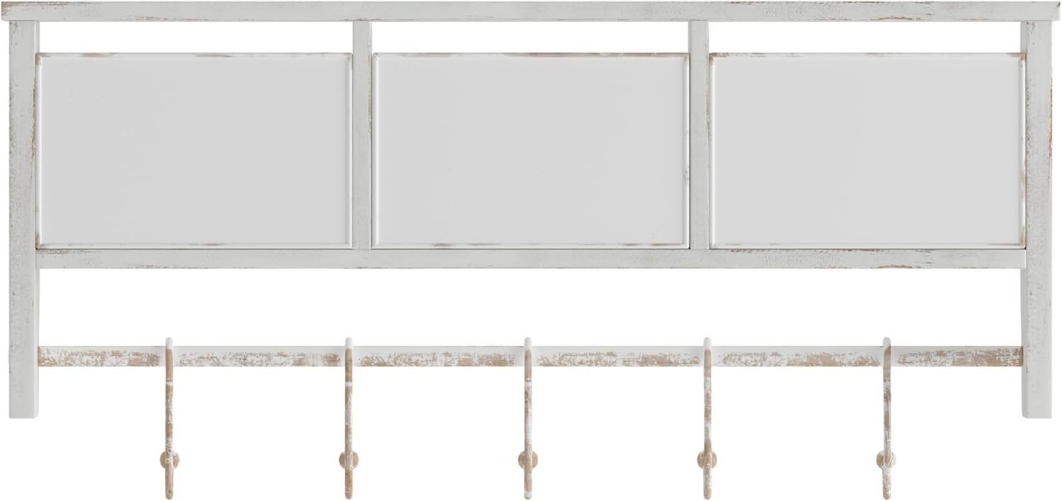 Flash Furniture Daly Wall Mounted Solid Pine Storage Rack