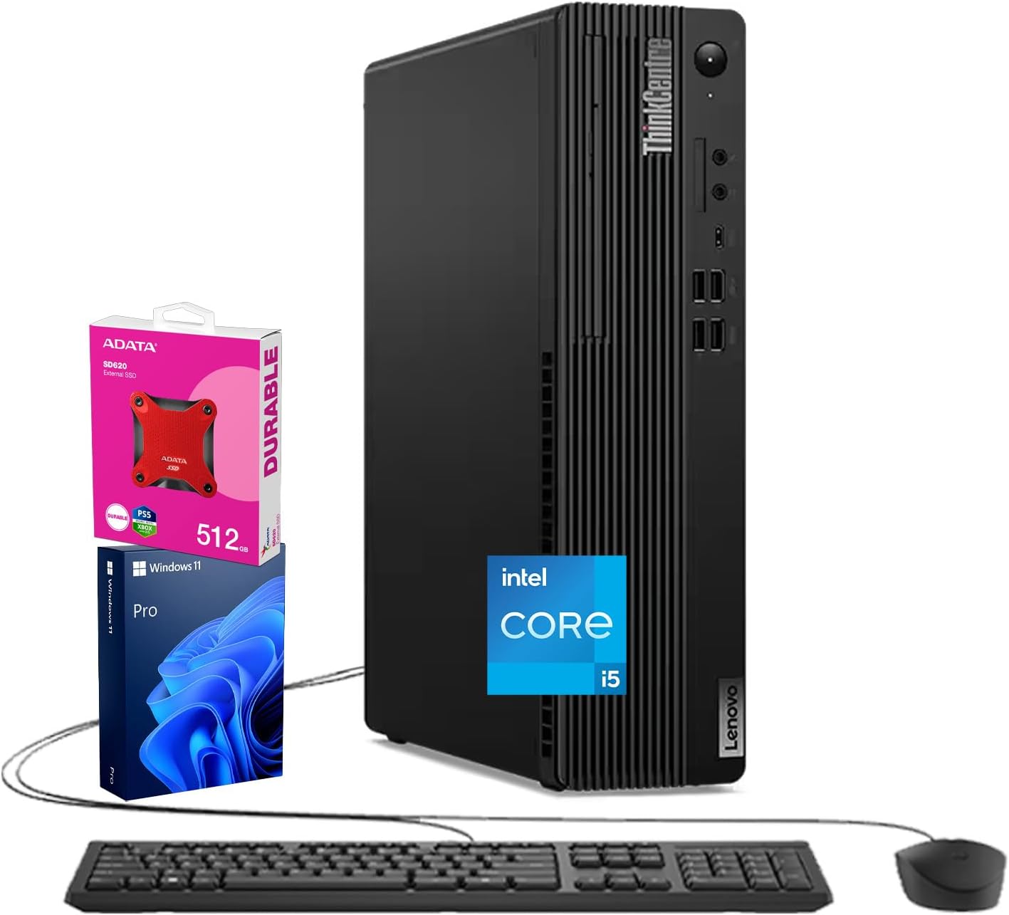 Lenovo ThinkCentre M70s SFF Business Desktop | 14th Gen Intel 10-Core i5-14400 | 16GB DDR5 | 512GB SSD | HDMI | DP | Wi-Fi 6