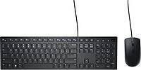 Dell Wired Keyboard and Mouse - KM300C - USB Keyboard - Black - USB Cable Mouse - Optical - 1000 dpi - DELLKM300CUS