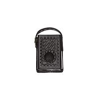 Aker Leather Products Body Alarm Case Aker Leather 684 Body Alarm Case, Basketweave, Black
