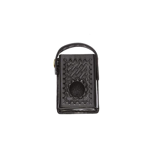 Aker Leather Products Body Alarm Case Aker Leather 684 Body Alarm Case, Basketweave, Black