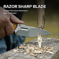 CIVIVI Propugnator EDC Fixed Blade Knife with Kydex Sheath, T-Clip and Lanyard, 4.15" D2 Blade