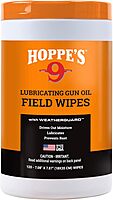Hoppe's No. 9 Large Lubricating Gun Oil Field Wipes, lid color may vary