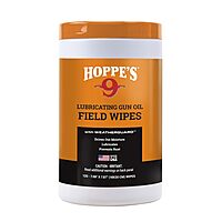 Hoppe's No. 9 Large Lubricating Gun Oil Field Wipes, lid color may vary