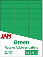 JAM PAPER Mailing Address Labels - Self-Adhesive Rectangular