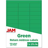 JAM PAPER Mailing Address Labels - Self-Adhesive Rectangular