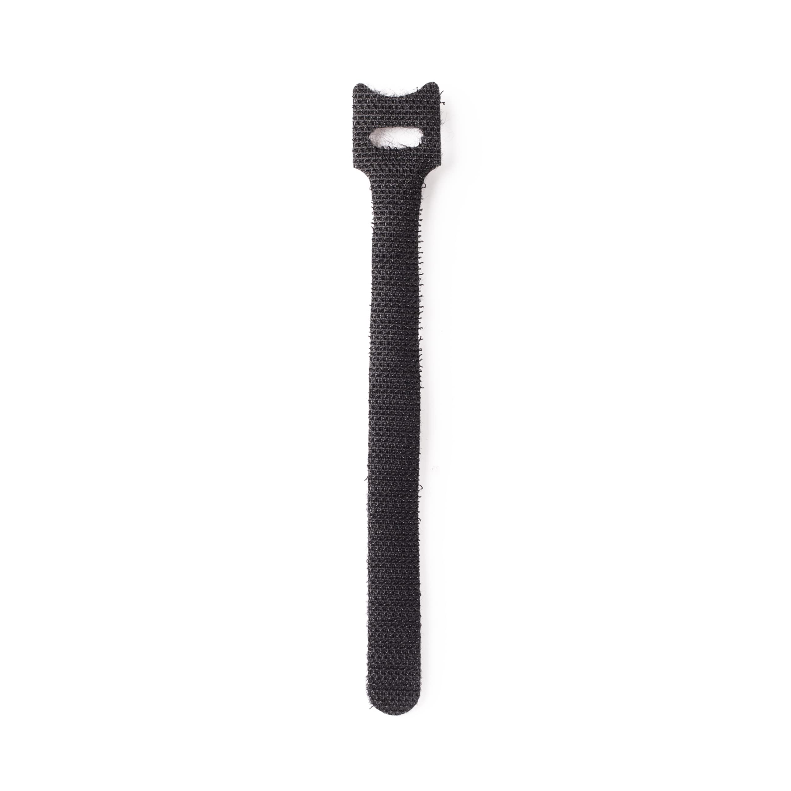 StarTech.com 6in Hook and Loop Cable Ties - 50 Pack - Black - Reusable Cable Straps - Adjustable and Flexible