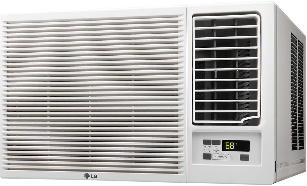 LG Window Air Conditioner with Supplemental Heat, Electronic Controls with Remote