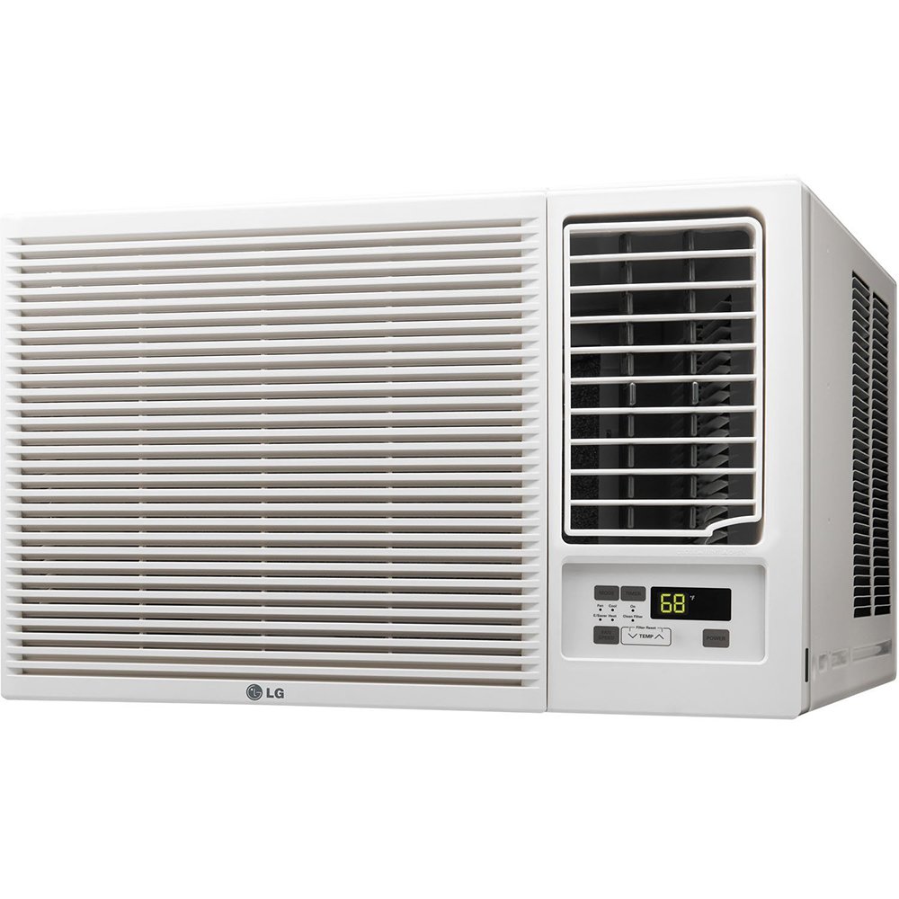 LG Window Air Conditioner with Supplemental Heat, Electronic Controls with Remote