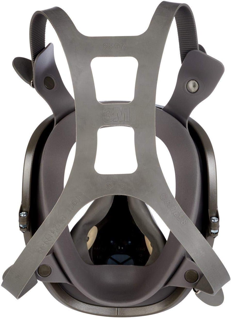 3M 6800 Full Facepiece Reusable Respirator, Medium, Gray