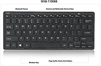SlimTouch WKB-1100BB Bluetooth 3.0 Mini Keyboard with Scissor-Switch, Multimedia and Internet Hotkeys, 78-Key US Layout