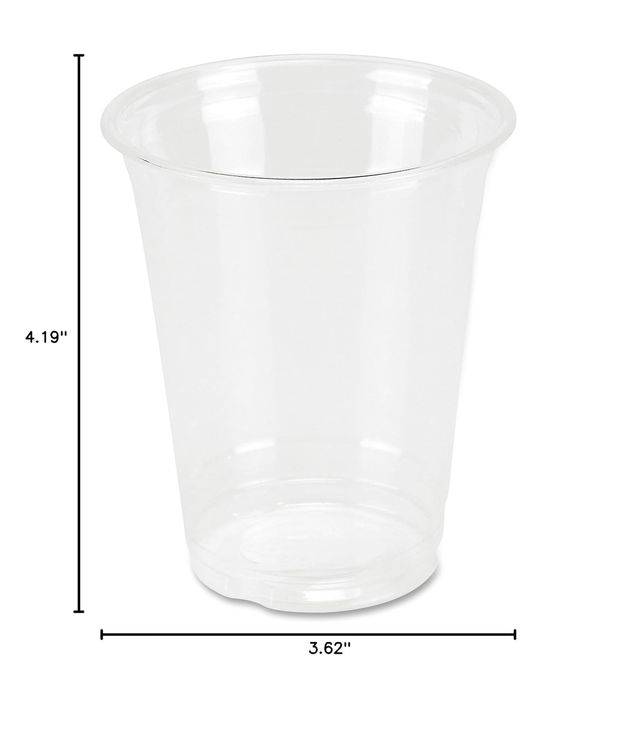 Genuine Joe GJO58231 Clear Plastic Cups 12 oz (Pack of 25)