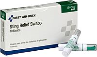First Aid Only 19-001 Sting Relief Swabs, 10 Count (Pack of 1)