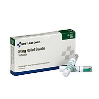 First Aid Only 19-001 Sting Relief Swabs, 10 Count (Pack of 1)