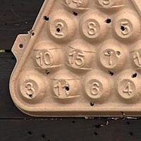 Birchwood Casey 3D 15 3/4" Pool Rack Targets | Lightweight Triangle Shooting Training Targets with Mounting Tab | Pack of 3