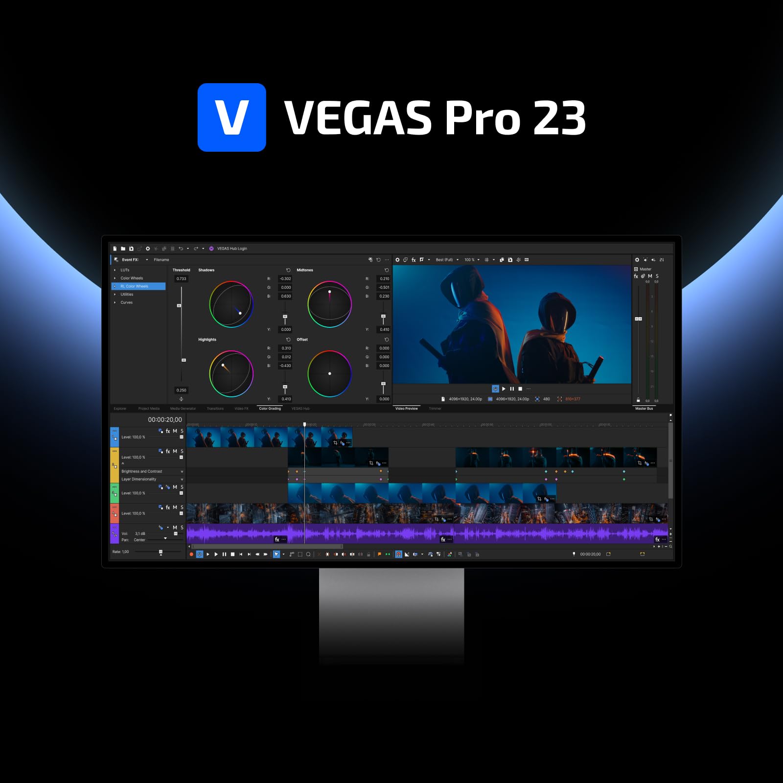 VEGAS Pro 23 — All-in-one software for video, audio and post-production | Video editing software| Video editing program