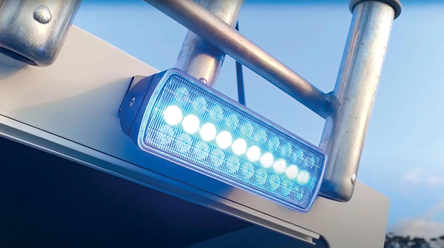 Hella Marine Sea Hawk XL Dual Color LED Floodlights - Blue/White LED - Black Housing