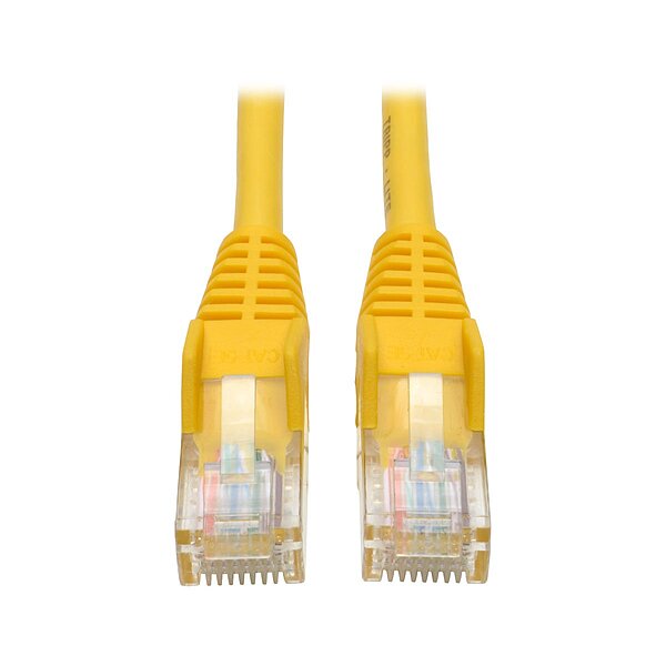 Tripp Lite Cat5e 350MHz Snagless Molded Patch Cable (RJ45 M/M) - Yellow, 7-ft.(N001-007-YW)