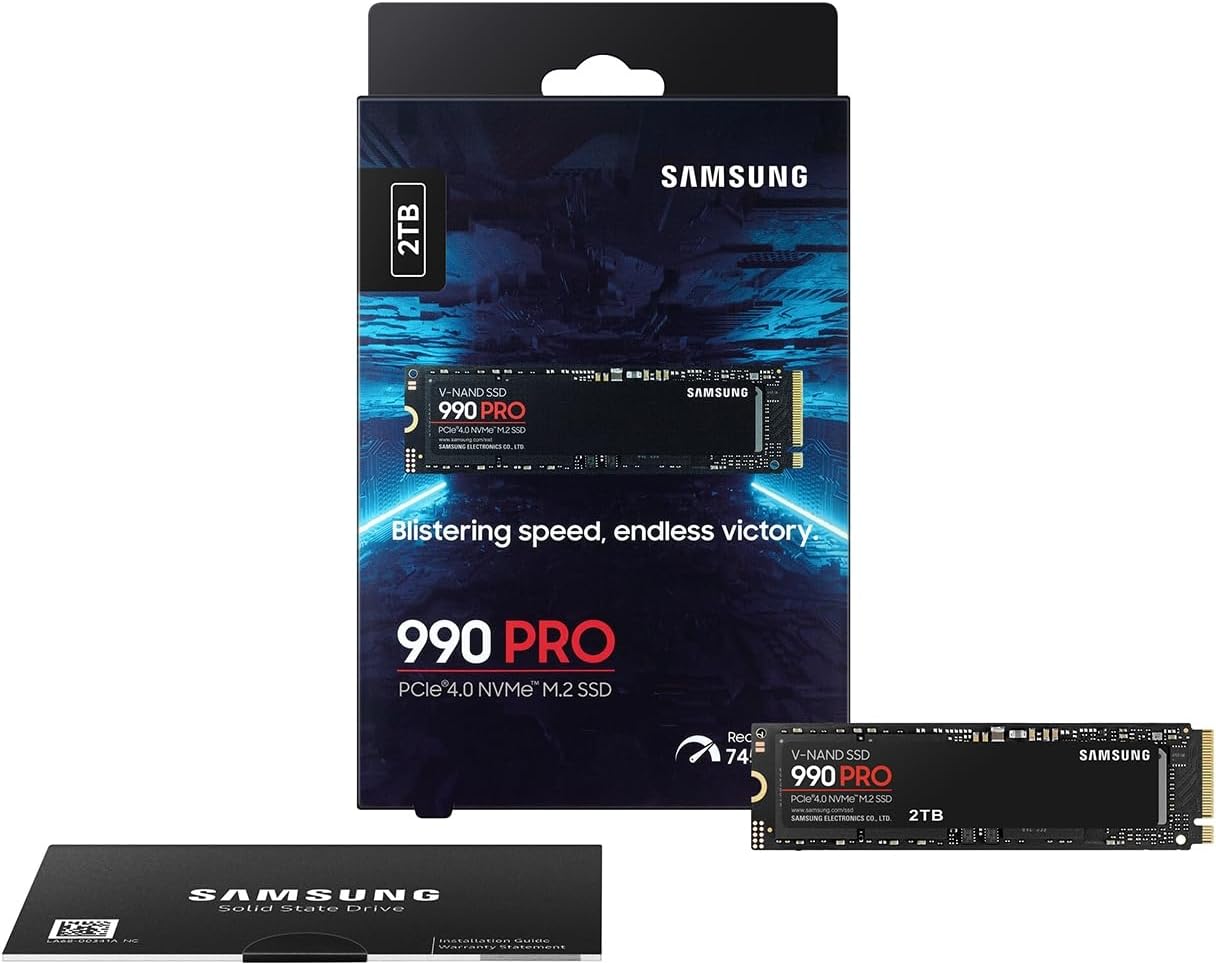 Samsung 990 PRO SSD NVMe M.2 PCIe 4.0 Internal Solid State Hard Drive