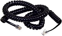 Belkin F8V101-12-BK 12' Coiled Telephone Handset Cord - Black