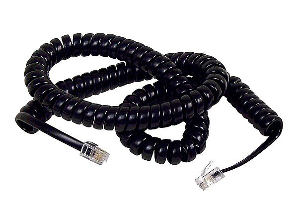 Belkin F8V101-12-BK 12' Coiled Telephone Handset Cord - Black