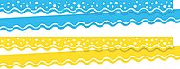 Barker Creek Double-Sided Border, Summer, School and Office Supplies, Bulletin Board Border Trim, Set of 2, Coordinating Designs Printed on Both Sides for Twice The Value, 26/Set (4025)
