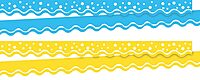 Barker Creek Double-Sided Border, Summer, School and Office Supplies, Bulletin Board Border Trim, Set of 2, Coordinating Designs Printed on Both Sides for Twice The Value, 26/Set (4025)