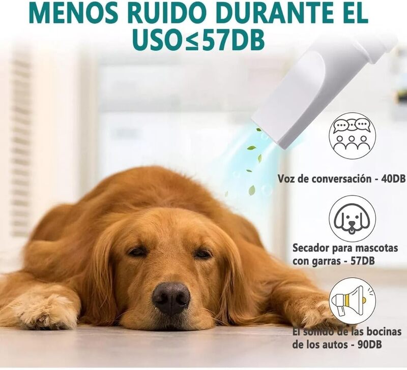 Secadora para Perro de Pelo Profesional con Visualización LED,