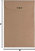 JAM PAPER 6 x 9 Open-End Catalog Envelopes with Clasp Closure