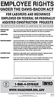 ComplyRight Davis-Bacon Act Poster, English, 11 x 17 in (E2200)