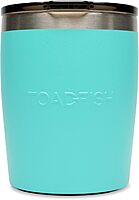 Toadfish Non-tipping 10oz Double-Wall Insulated Stainless Steel Rocks Tumbler with Easy-Slide Lid