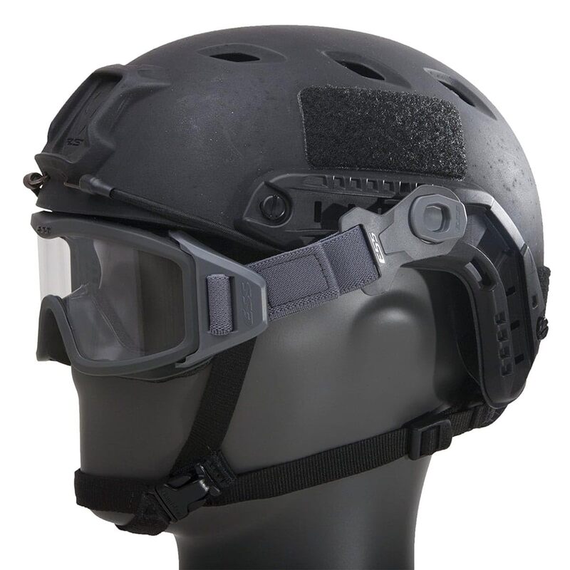 ESS Eyewear 740-0516 Profile Pivot Goggle - Gray w/1 Clear lens & 1 Smoke Gray lens