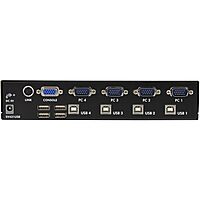StarTech.com 4 Port Professional VGA USB KVM Switch with Hub - 1U Rack-mountable KVM Switch (SV431USB)