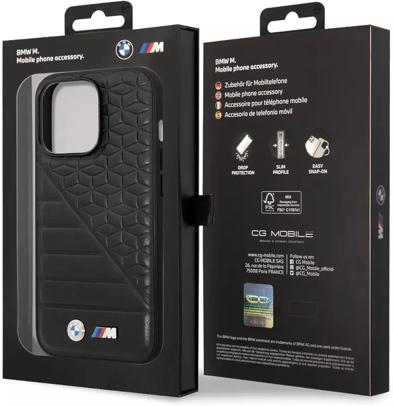 BMW Dual Logo Black Dual Pattered Case