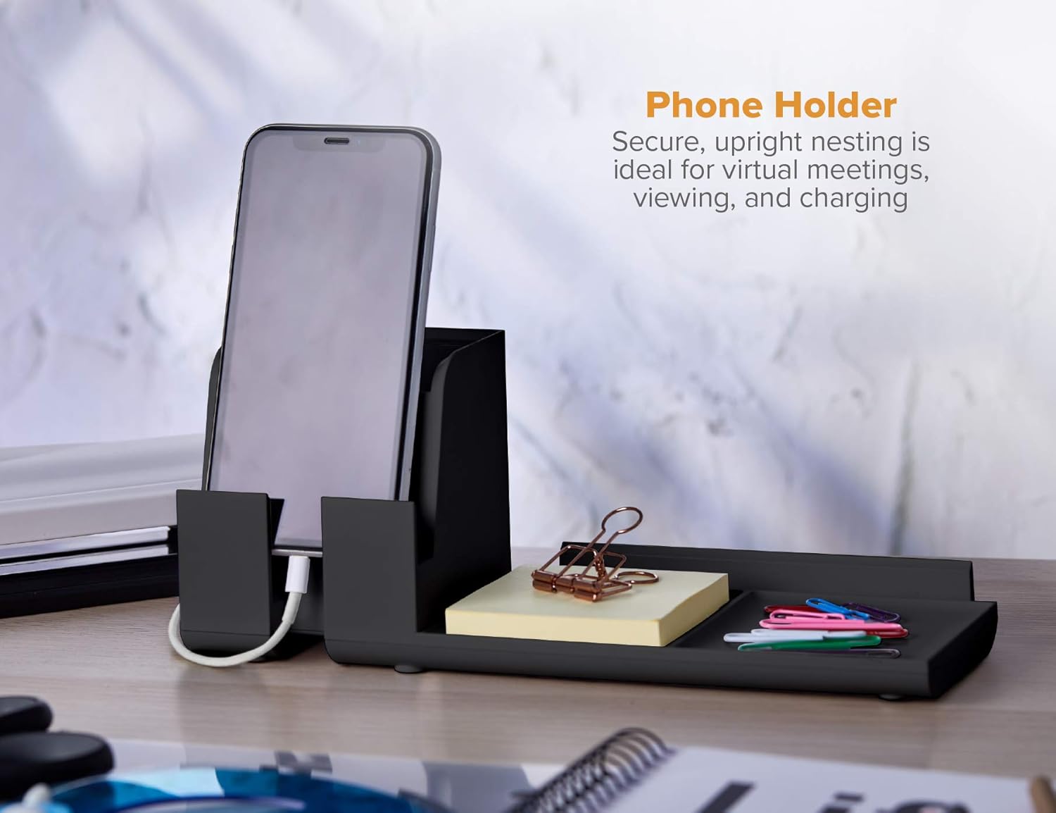BOSTITCH Konnect Stackable Desk Organizer and Power Station