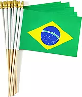 BRAZIL Flag Stick 14CM*20CM