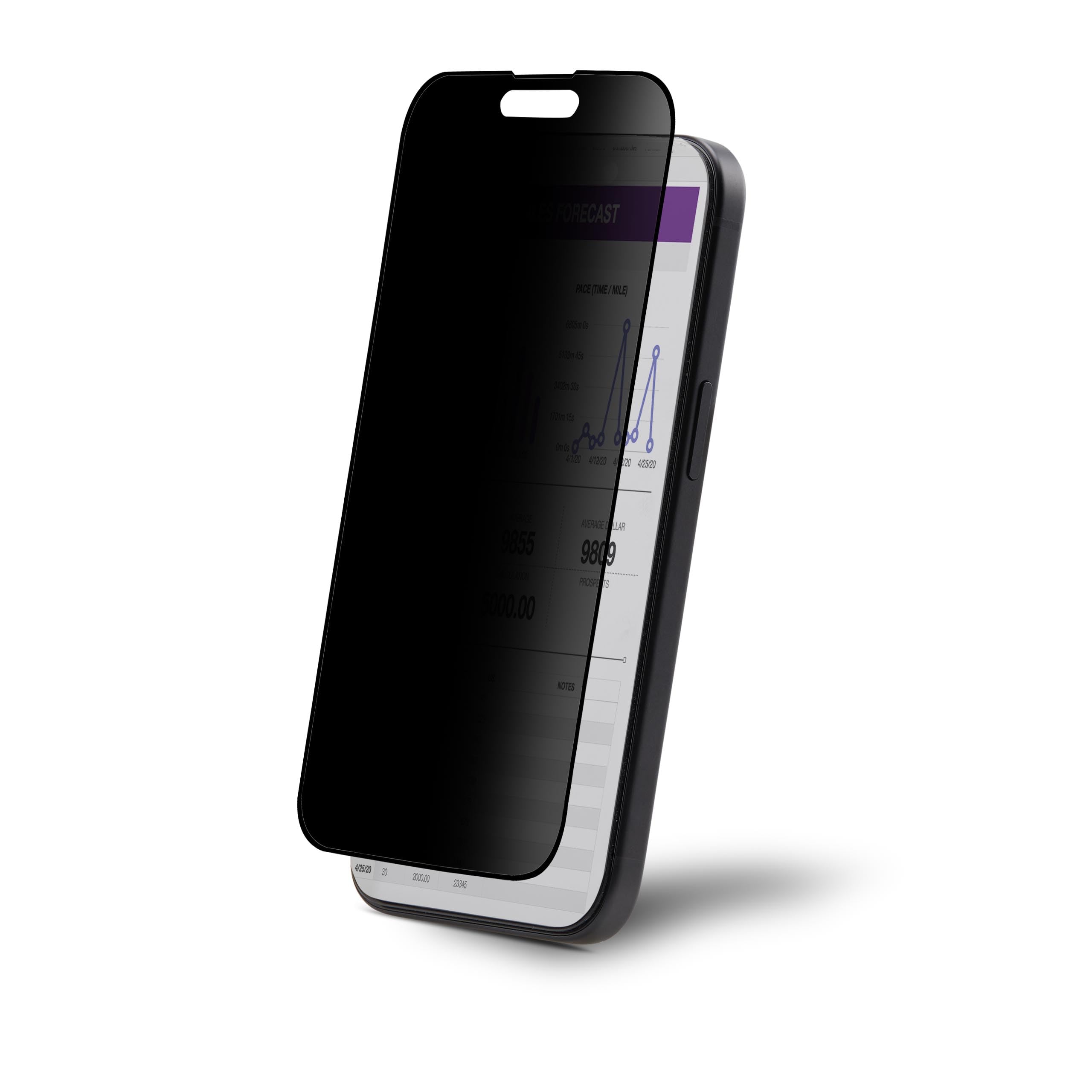 StarTech.com 4-Way Privacy Screen iPhone 15 Pro Max, Portrait/Landscape, Touch-Enabled, +/- 30° View, Tempered Glass Filter