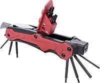 Birchwood Casey Universal Gun Multi-Tool | Durable Versatile Compact Portable Gunsmithing 14-in-1 Tool | Bits, Bit Driver