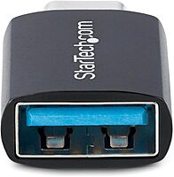 StarTech.com USB-C to USB-A Adapter, USB 5Gbps, Compact USB-C Male to USB-A Female Adapter, Durable Metal Housing, M/F
