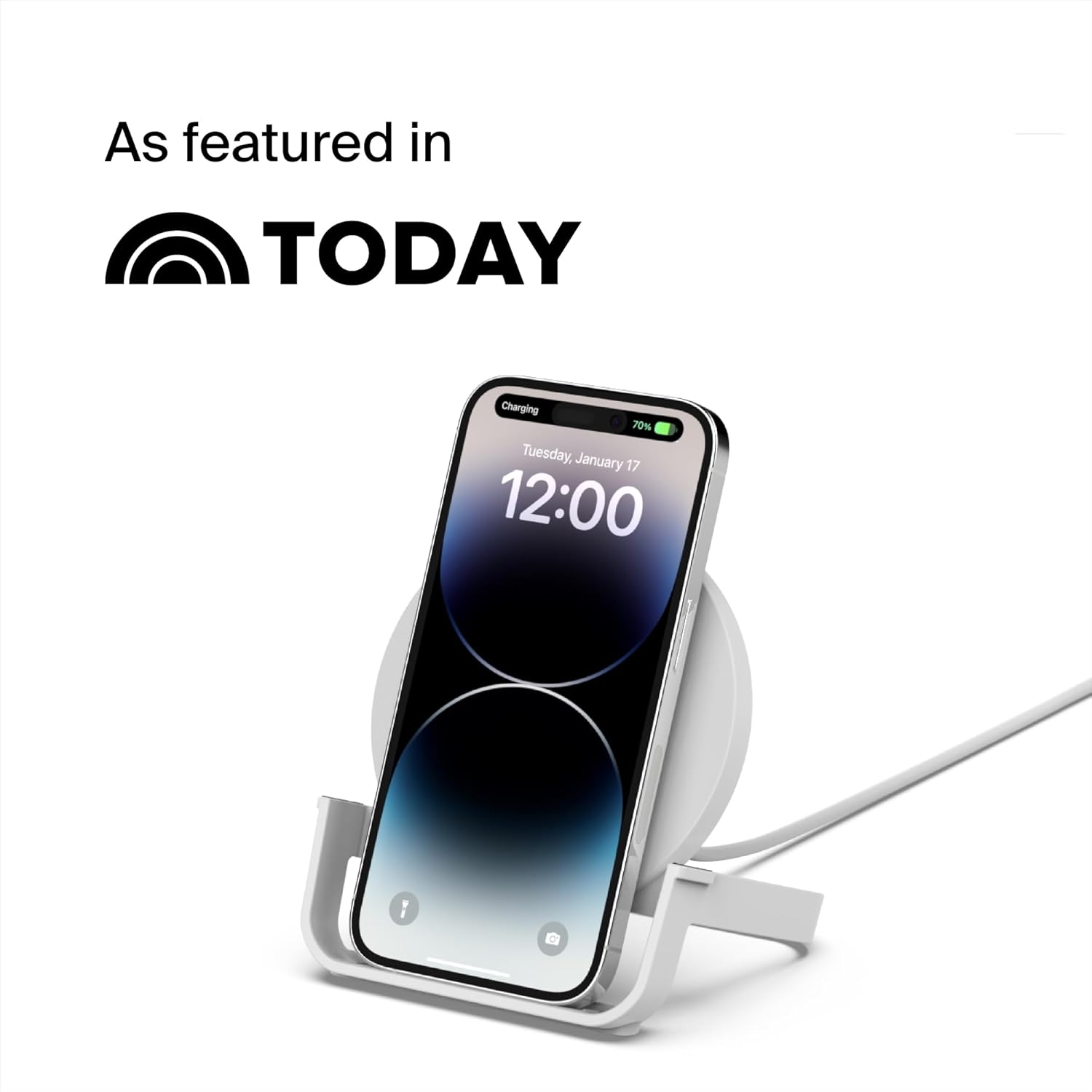 Belkin Quick Charge 10W Wireless Charger - Qi-Certified Charger Stand for iPhone