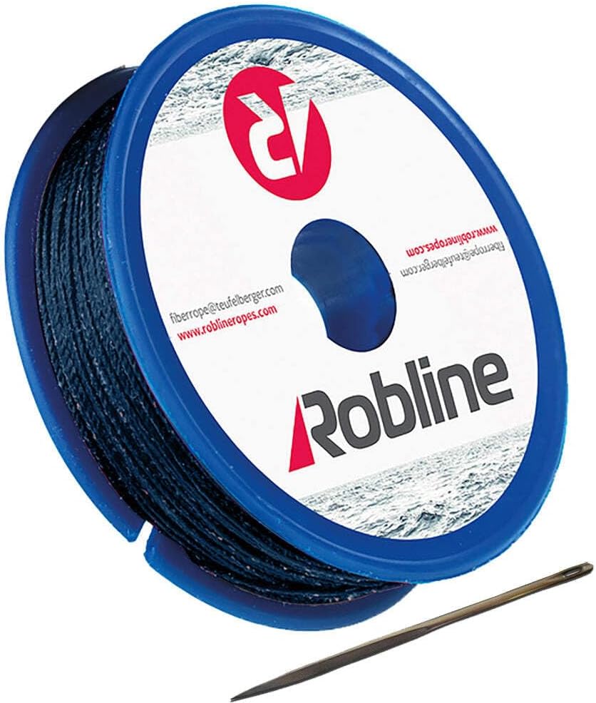 FSE Robline Waxed Whipping Twine Kit w/Needle - 0.8mm x 40M - Dark Navy Blue