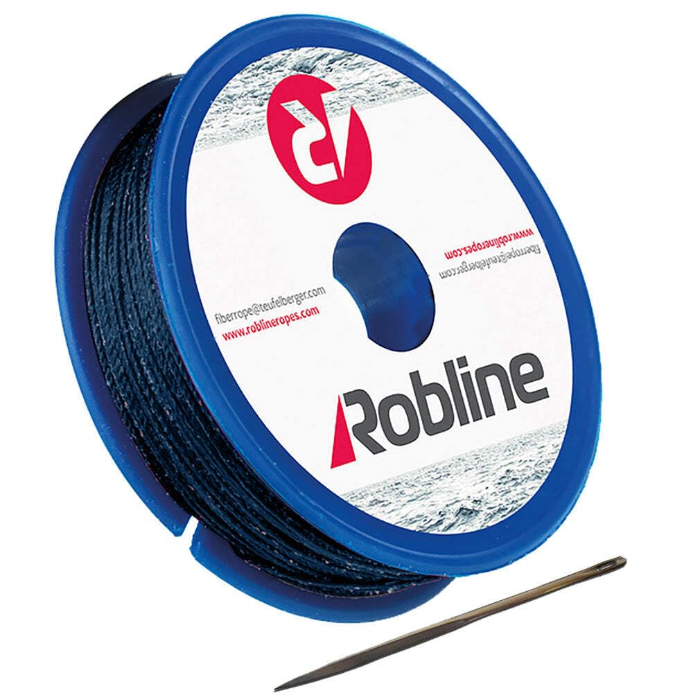FSE Robline Waxed Whipping Twine Kit w/Needle - 0.8mm x 40M - Dark Navy Blue