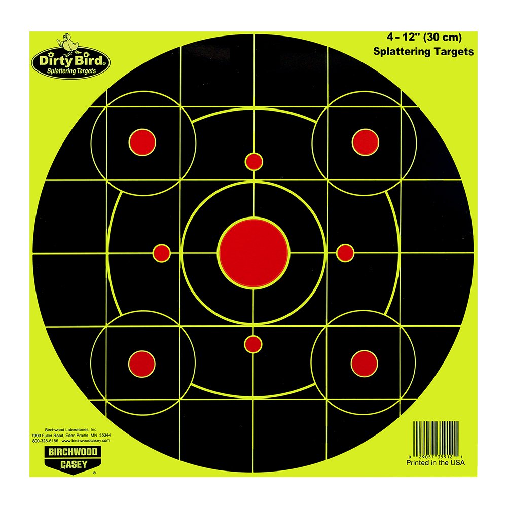Birchwood Casey Dirty Bird Bull's-Eye Splattering Sight-In Targets